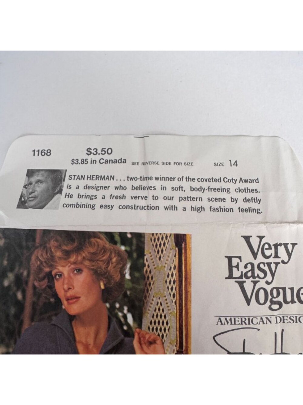 Vogue Sewing Pattern 1168 Dress Tunic Top Pants 1970s Stan Herman Size 14 Uncut - Picture 10 of 12